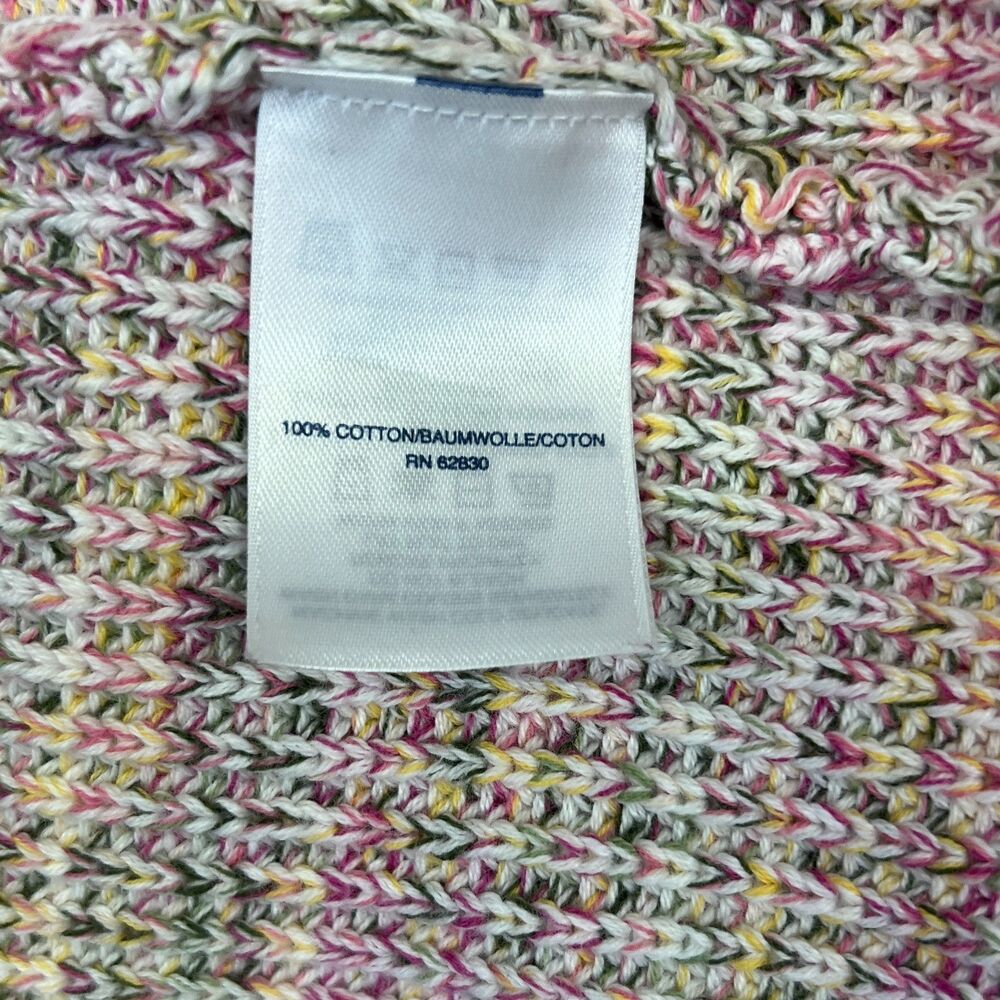 Lands End womens XL Drifter sweater quarter zip cotton pink - Picture 9 of 9